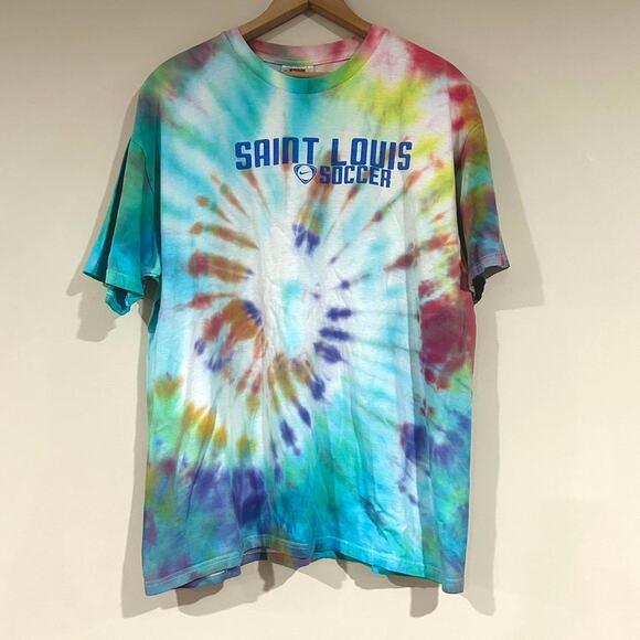 Vintage Nike St. Louis University Soccer Tie Dye Shirt - Picture 1 of 4